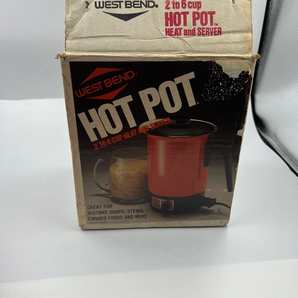 West Bend Vintage Hot Pot 36 Oz  2-6 Cup Plug In NOS New Old Stock TESTED 3253 - Picture 3 of 13